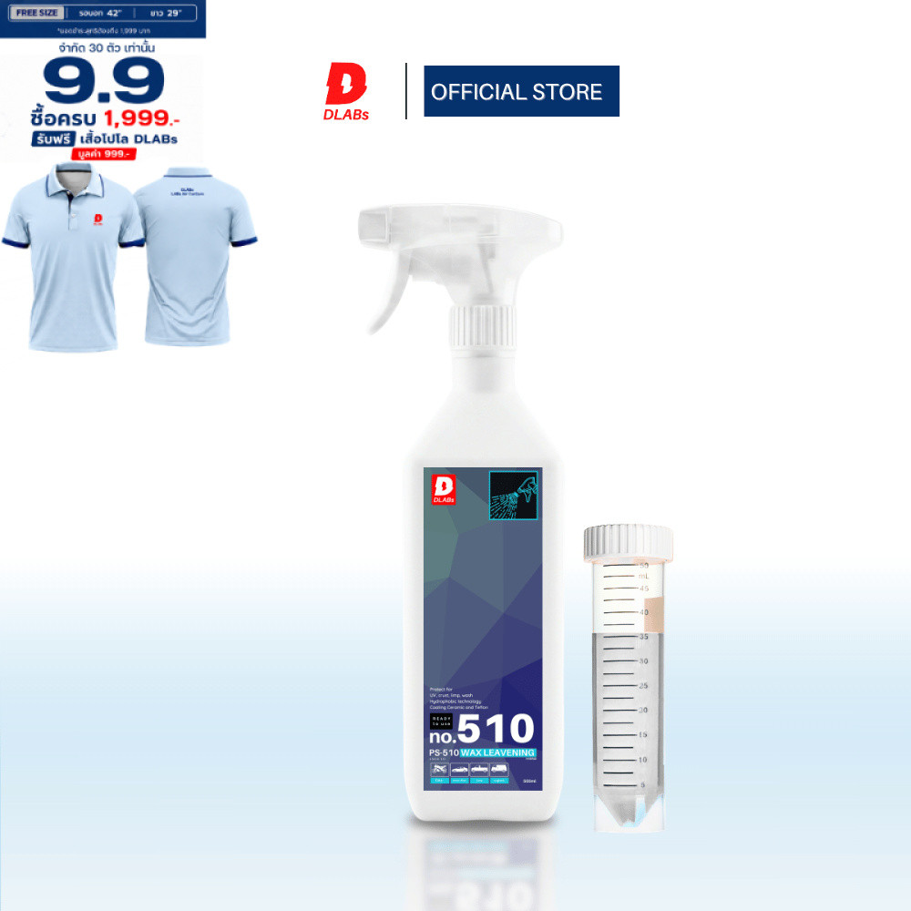 ฟ็อกกี้ 510 น้ำยาเคลือบสีรถ "เงา ฉ่ำ ลึก" พร้อมใช้งาน [PS-510 BY DLABs]