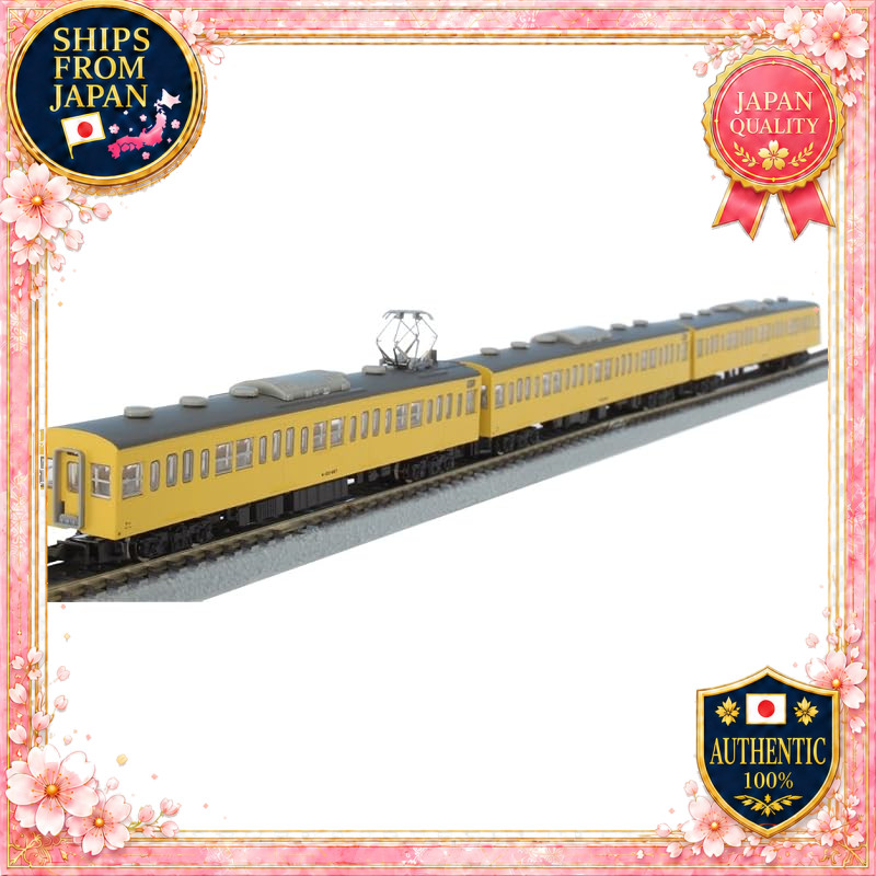 Rokuhan 103 Series T022-4 Z Gauge JNR Canary Sobu Line 3-Car Add-On Set