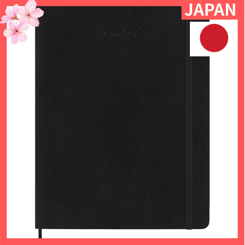 Moleskine 2026 Planner, Starting in July, 18-Month Weekly Diary, XL Size (19 cm W × 25 cm H), Soft C