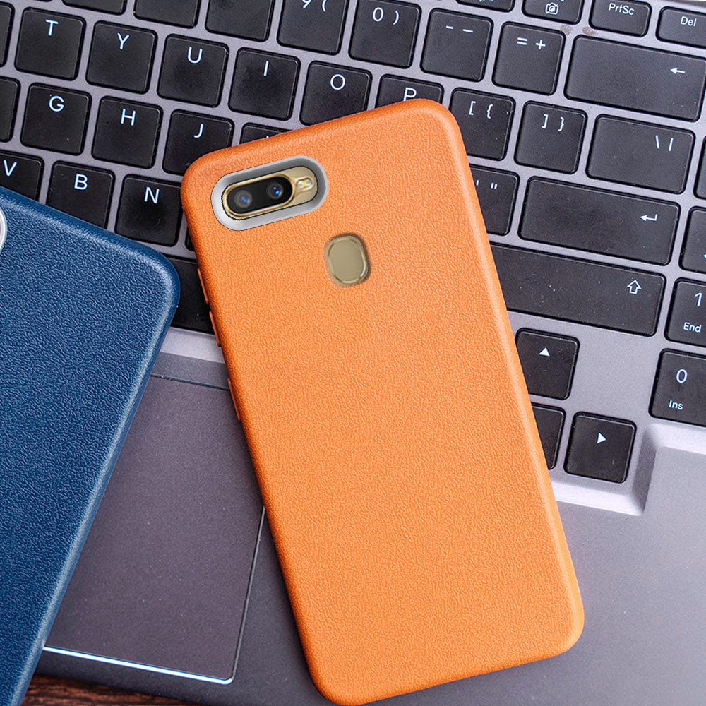 เคสโทรศัพท์สําหรับOPPO F9 F9 Pro A7x CPH1823 1881 1825 PBBM00 T00 พรีเมี่ยมFauxหนังยางTPUผิวFriendly