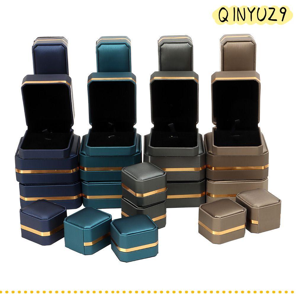 QINYUZ9QX กล่องเก็บของกล่องแสดงพลาสติกเครื่องประดับบรรจุภัณฑ์สร้อยข้อมืองานแต่งงานตกแต่งนาฬิกาสร้อยค