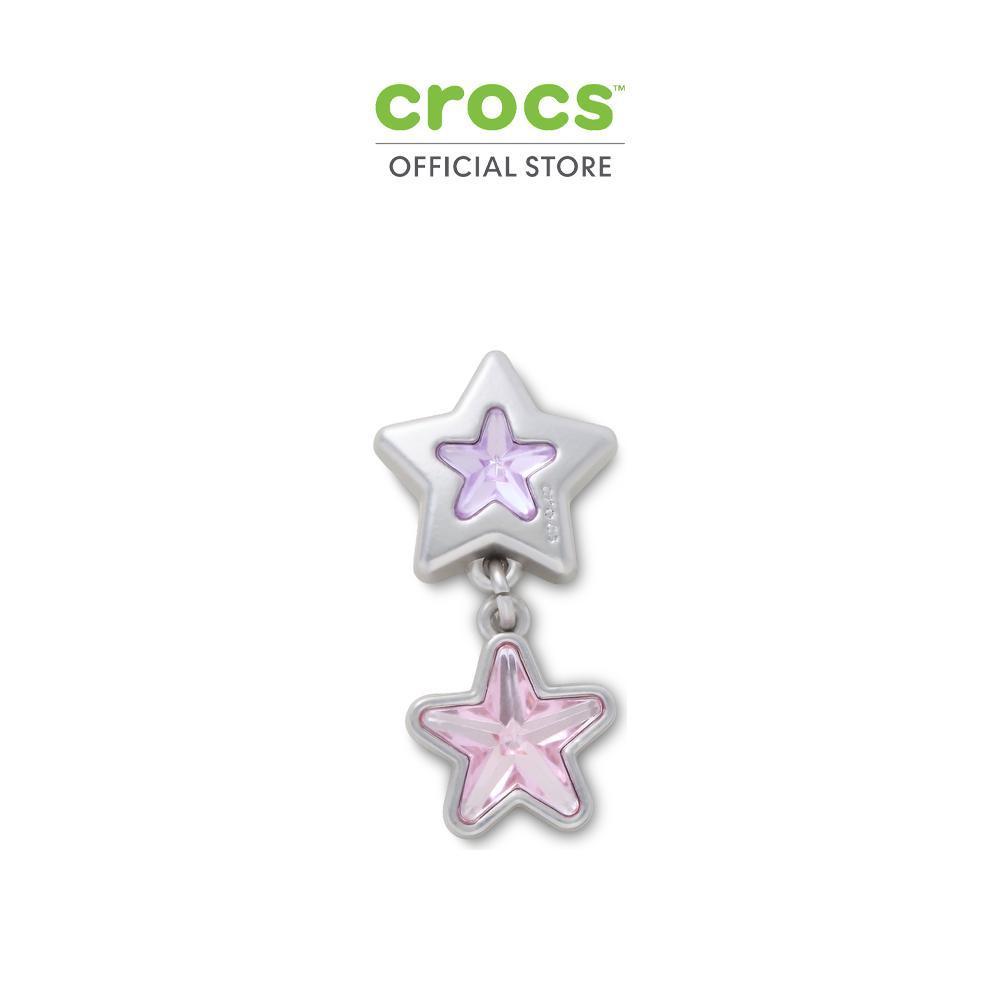 CROCS ตัวติดรองเท้า JIBBITZ™ PURPLE AND PINK STAR DANGLE