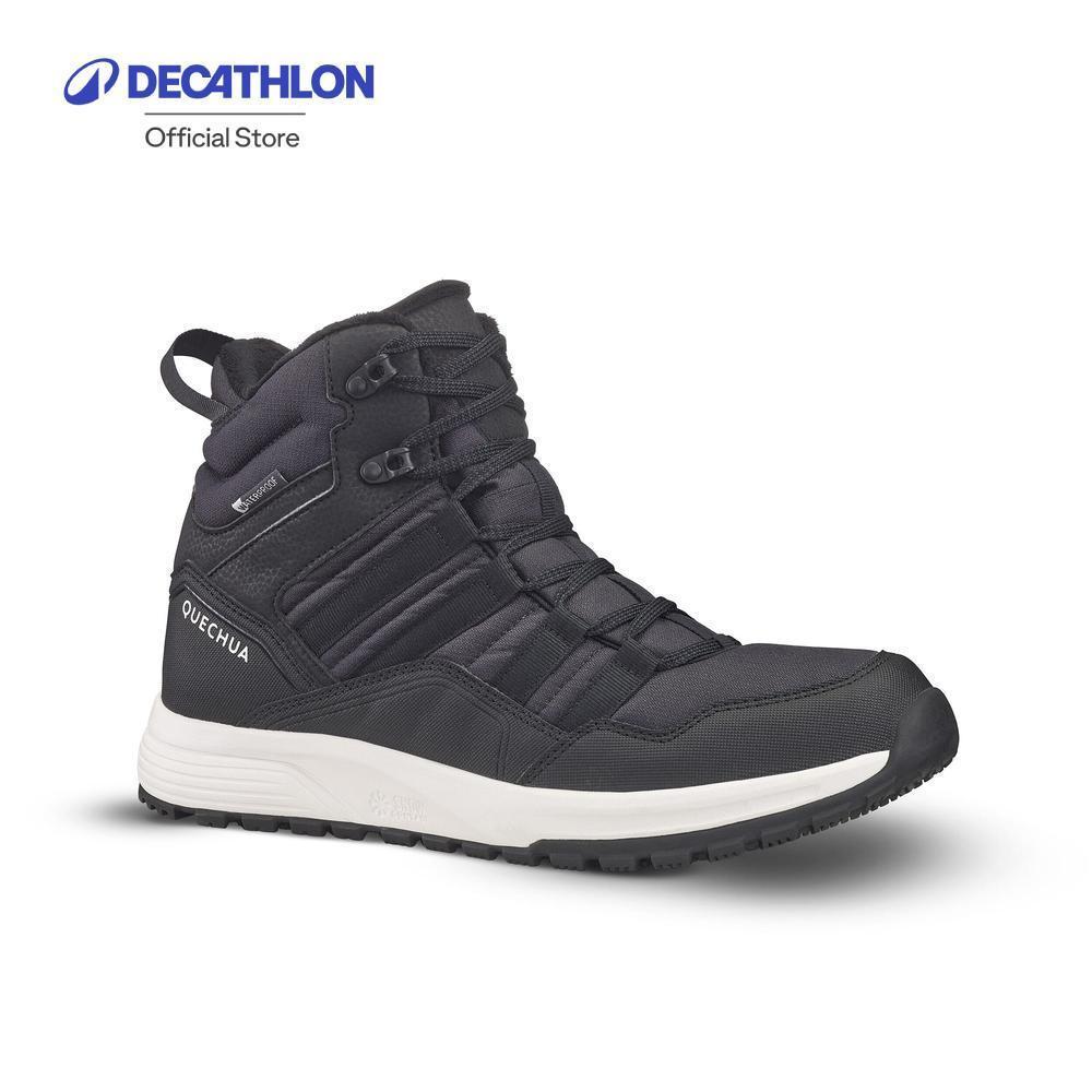 Decathlon Men’S Warm And Waterproof Hiking Boots รองเท้าเดินป่าผู้ชายกันหนาว/กันน้ำ ข้อกลาง รุ่น Nh500 - Black