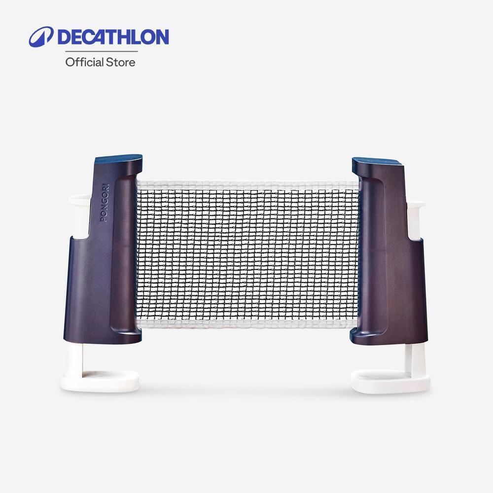 Decathlon Table Tennis Set With Posts And Adjustable Rollnet เน็ตแบบม้วนเก็บ รุ่น 2020 - White