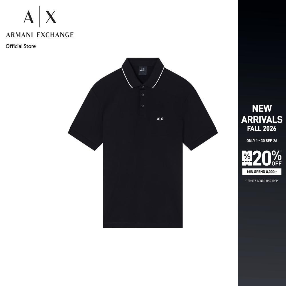 Armani Exchange เสื้อโปโลผู้ชาย รุ่น XM001289-AF10363-UC001 - สีดำ