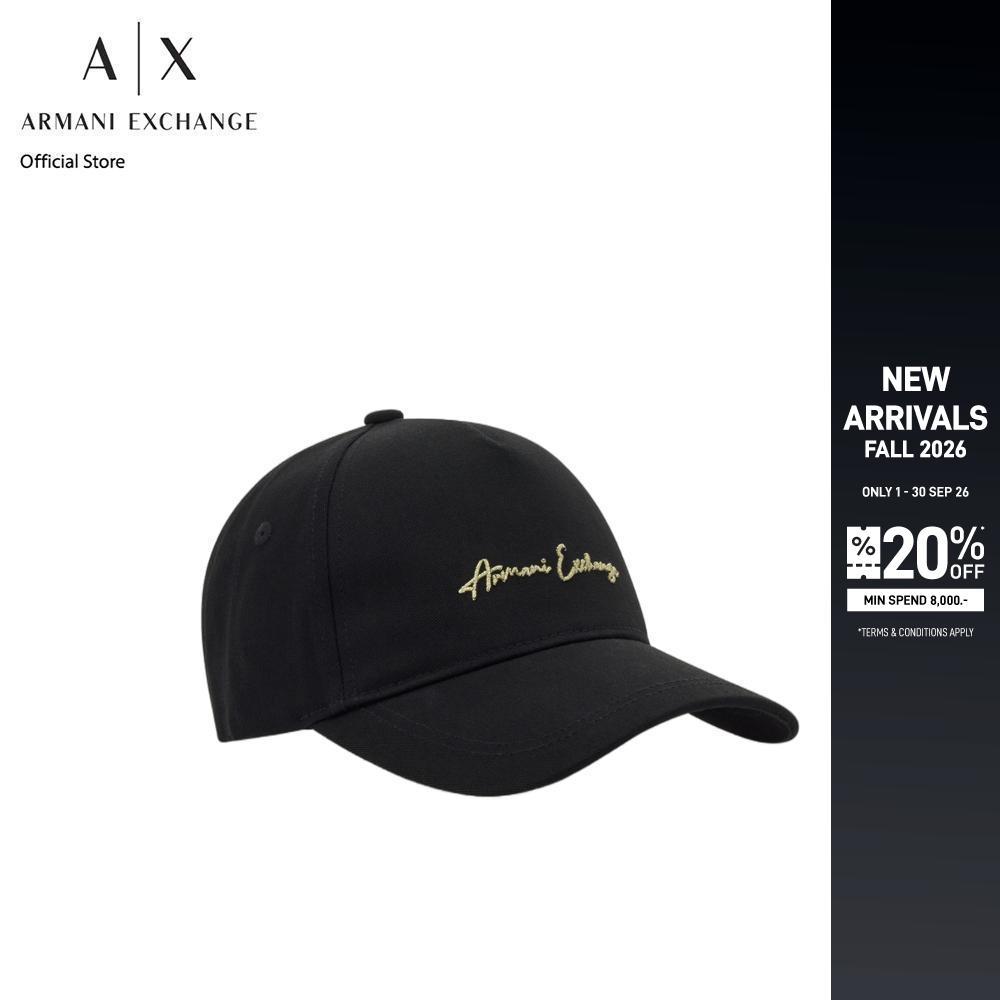 Armani Exchange หมวกแก็ปผู้หญิง รุ่น XW000956-AF13848-MC021 สีดำ