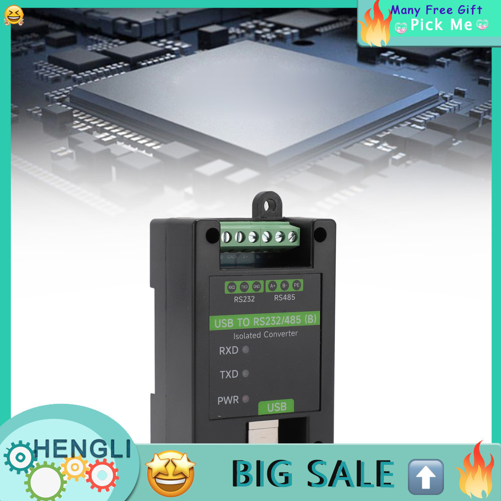 Hengli Hengli ASHATA USB RS232 Converter เกรดอุตสาหกรรมแยกด้วย FT232RNL ชิป RS485