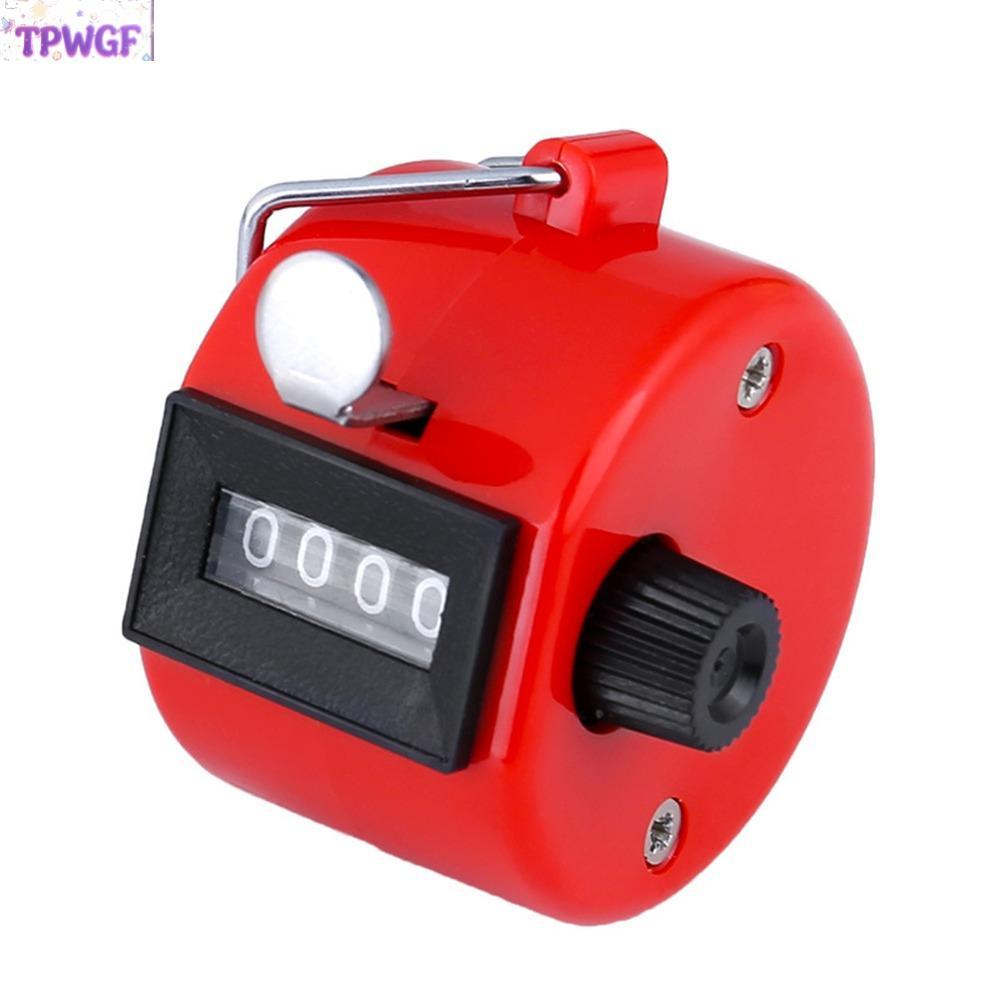 TPWGF Tally Counter Clicker ไม่ต้องใช้แบตเตอรี่ 4 หลัก Number Mechanical Hand Tally Counter, ทนทานหม