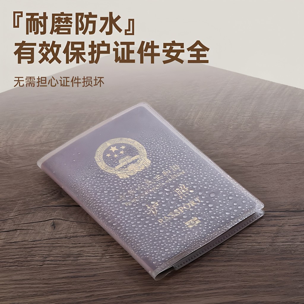 Overseas Travel Passport Holder Passport Holder Document Frosted Transparent Passport Holder Documen