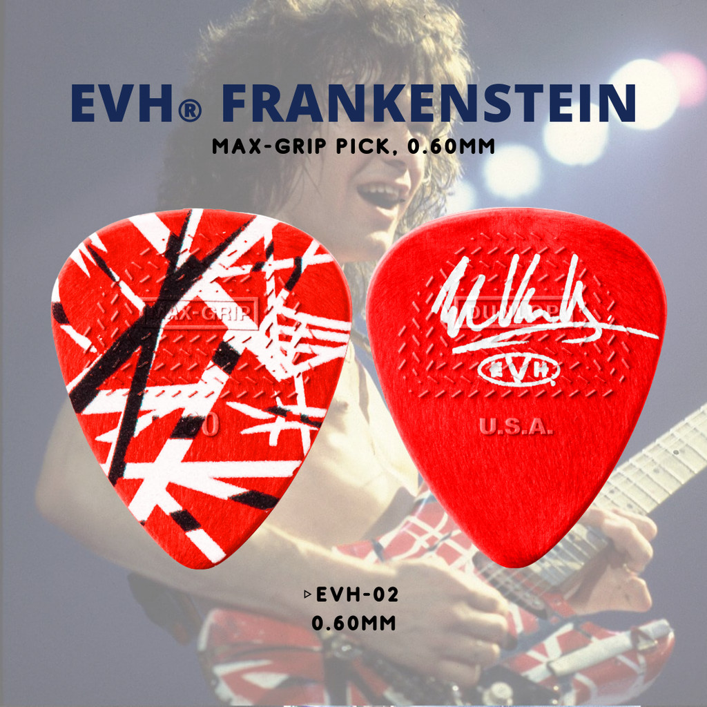 Jim Dunlop EVH-02 EVH Frankenstein Nylon Max Grip Guitar Pick, 1 ชิ้น