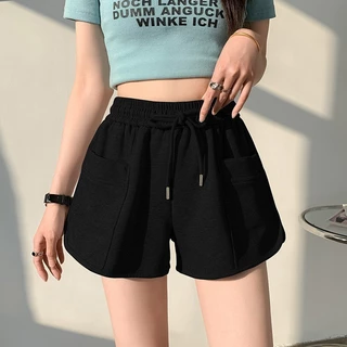 Hotgirl พร้อมส่ง กางเกงขาสั้นผู้หญิง กางเกงสายฝอ ผ้านิ่มใส่สบาย ฤดูร้อนใหม่ลำลองเอวสูง น่ารัก 3สี สไตล์เกาหลี
