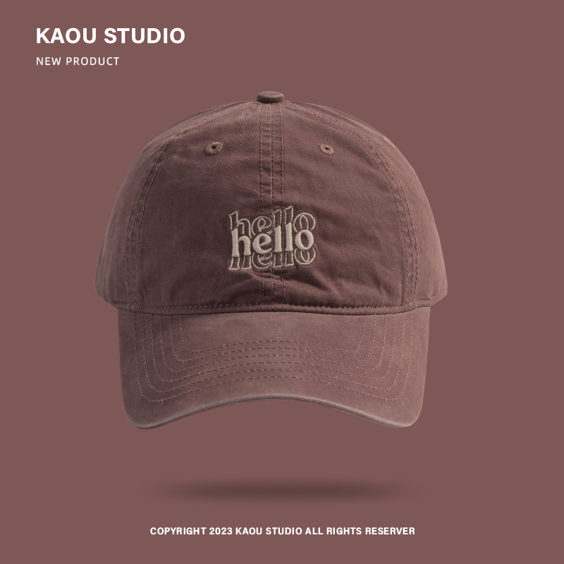 หมวกเบสบอลสไตล์เกาหลี สำหรับทั้งผู้ชายและผู้หญิง ทำจากผ้าฝ้ายนุ่ม สบายในการสวมใส่ เหมาะสำหรับการเดินทาง - รูปที่ 7