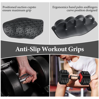 SunnyFit ถุงมือยกน้ำหนักซิลิกอน ขนาด 4 นิ้ว ทำจากซิลิโคนและยาง ป้องกันการลื่น เหมาะสำหรับการฝึกฝนทั่วไปในห้องฟิตเนส เช่น deadlifts