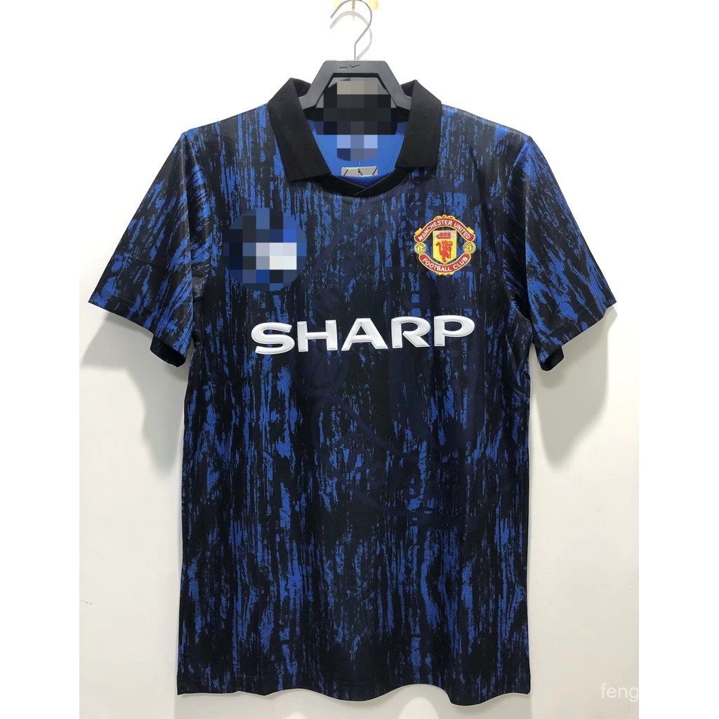 เสื้อทีมเยือน MU ปี 1992 แบบคลาสสิก เสื้อฟุตบอลชายYC01