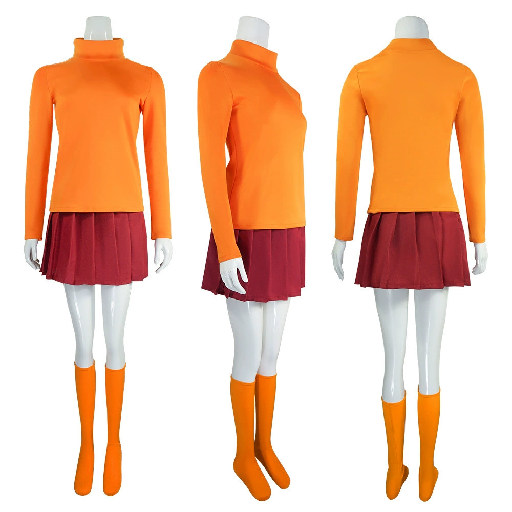 ชุดฮาโลวีน Scooby-Doo Velma ชุดคอสเพลย์
