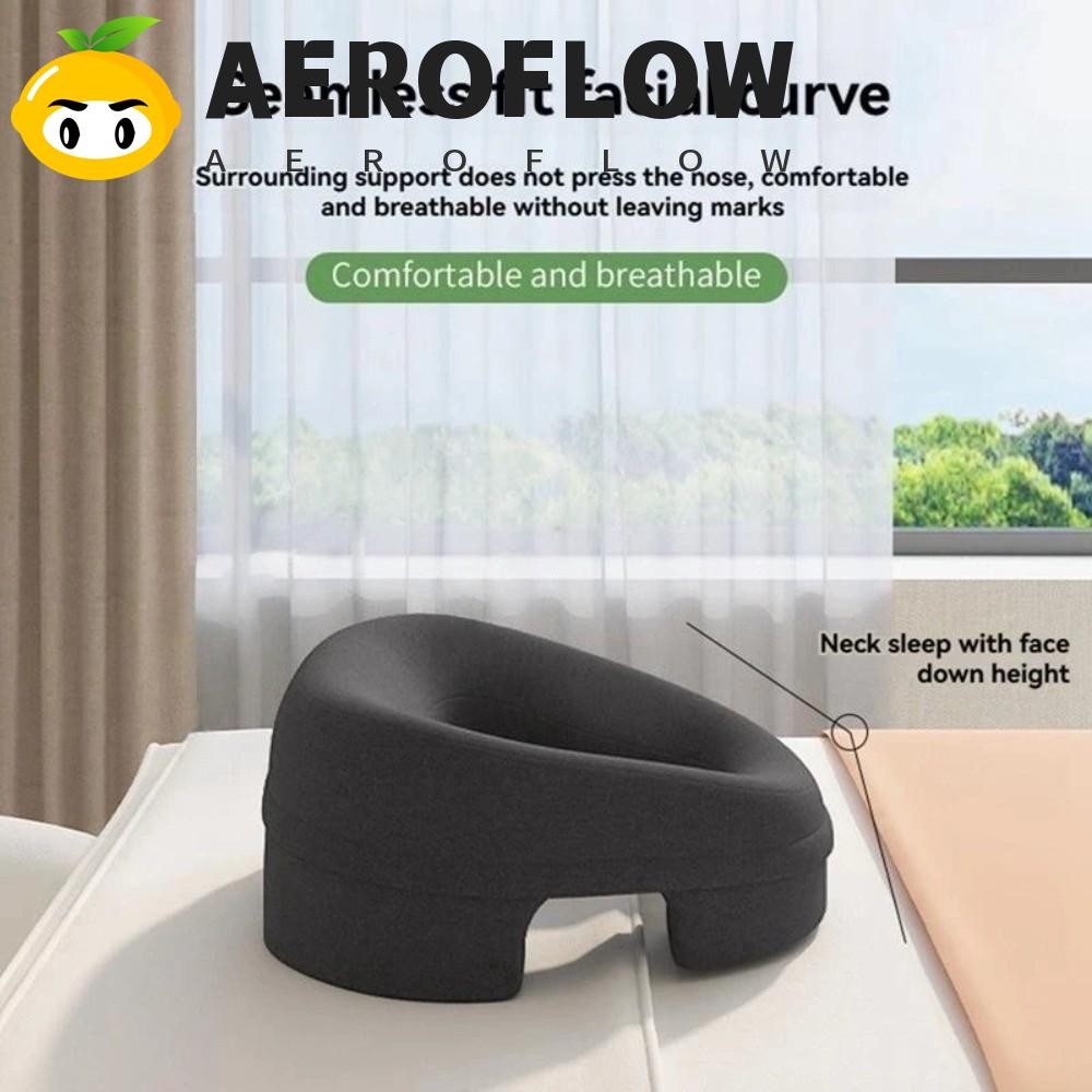AEROFLOW Ergonomic Massage Table Headrest, Facial Support Slow Rebound Face Cradle Pillow, Mulitfunction สบายน้ําหนักเบาหมอนหน่วยความจํานุ่มสปาใช้