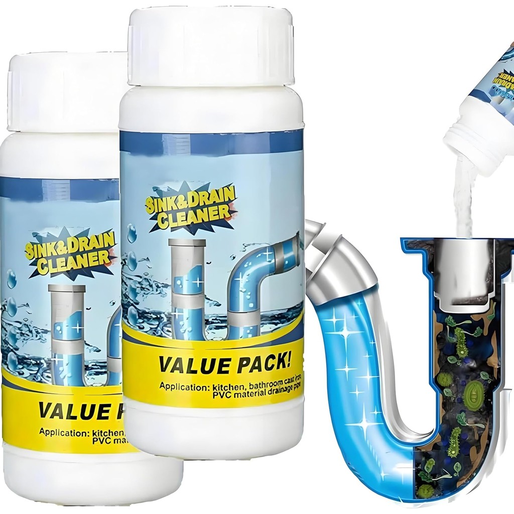 2025 Pipe Bobo Drain Cleaner, Unclogging Cleaner, Wild Sink And Drain Cleaner Powder, Sink & Drains 