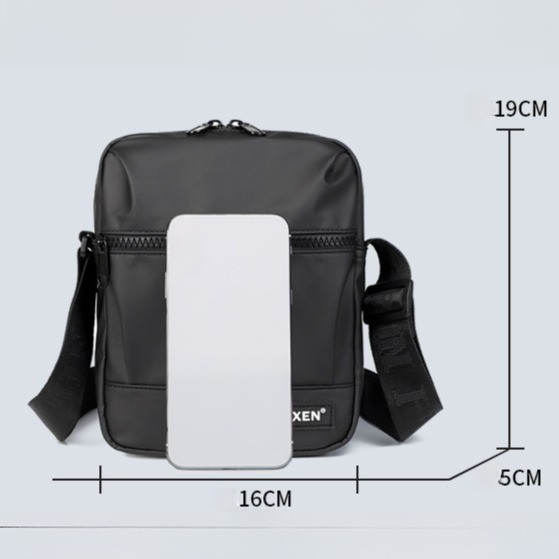 (w288) กระเป๋าสะพายข้างชายหญิง 4ช่องซิปแข็งแรง ผ้ากันน้ำ ดูดีสไตส์vexxen - รูปที่ 6