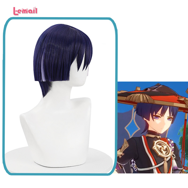 วิกผมชาย ผมสั้น Fools CEO สำหรับคอสเพลย์ Genshin Impact Sanctuary