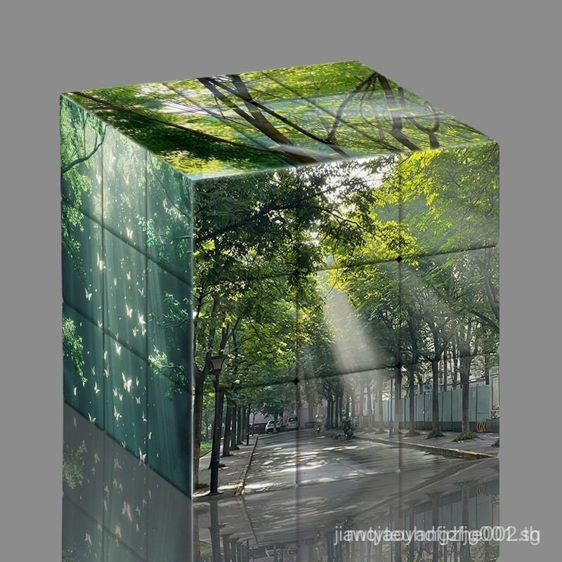 Tyndall Effect Sunshine มีรูปร่างใหม่มูลค่าสูง Healing ins 3x3 รูปแบบ Cube นักเรียนการศึกษา