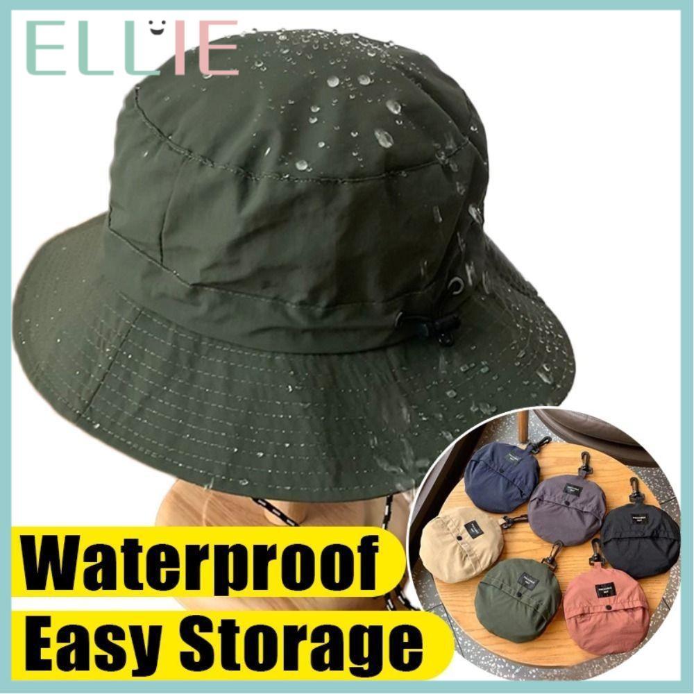 ELLIE หมวกบักเก็ตฤดูร้อน กันแดด UV พกพาสะดวก แห้งไว และกันน้ำ เหมาะสำหรับตั้งแคมป์และการเดินป่า