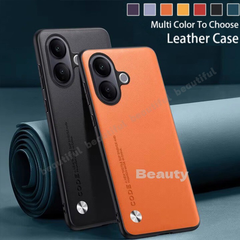 เคสกันกระแทกสําหรับ Vivo V60Lite V60 V50 Lite E V50E V60E ใหม่หนังหรูหรา Drop-proof Anti-fall ขอบซิลิโคนอ่อนนุ่มสําหรับ VivoV60Lite