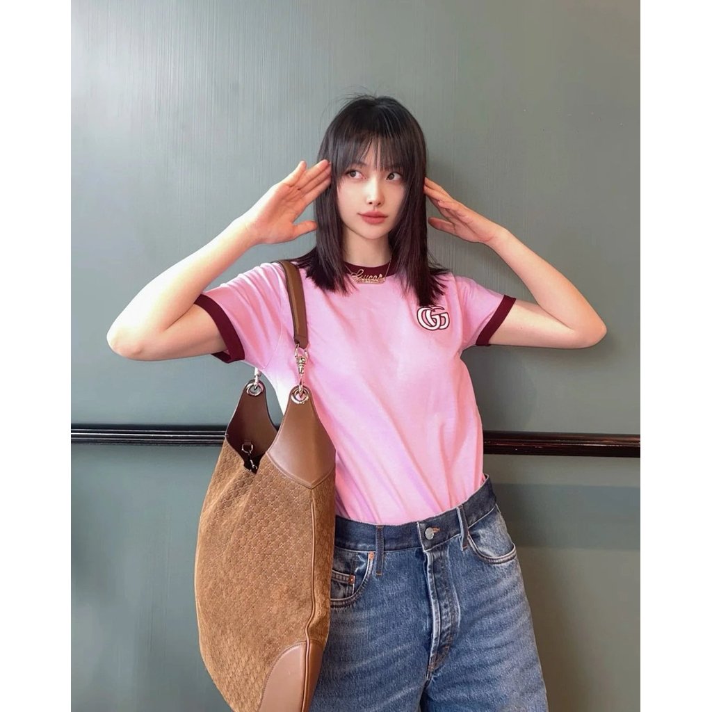 GUC ** ⒼⓊⒸⒸⒾ  มาตรฐานต้นฉบับ 1: 1 25 Early Spring Slimmer ดู All-Match Going Out Must-Have Double G 