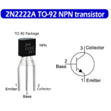 (5ชิ้น) 2N2222 PN2222A TO-92 NPN 40V 0.8A