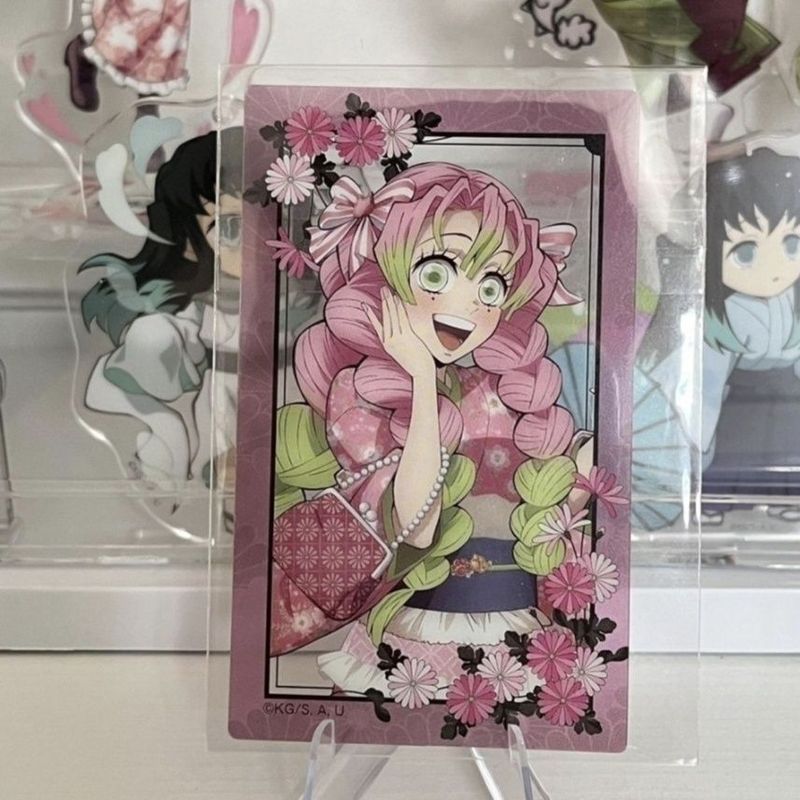 Demon Slayer Ganlu Temple Honey Glass การ์ดโปร่งใส HD Photo Card ส่งเพื่อนแฟน/dfhlo