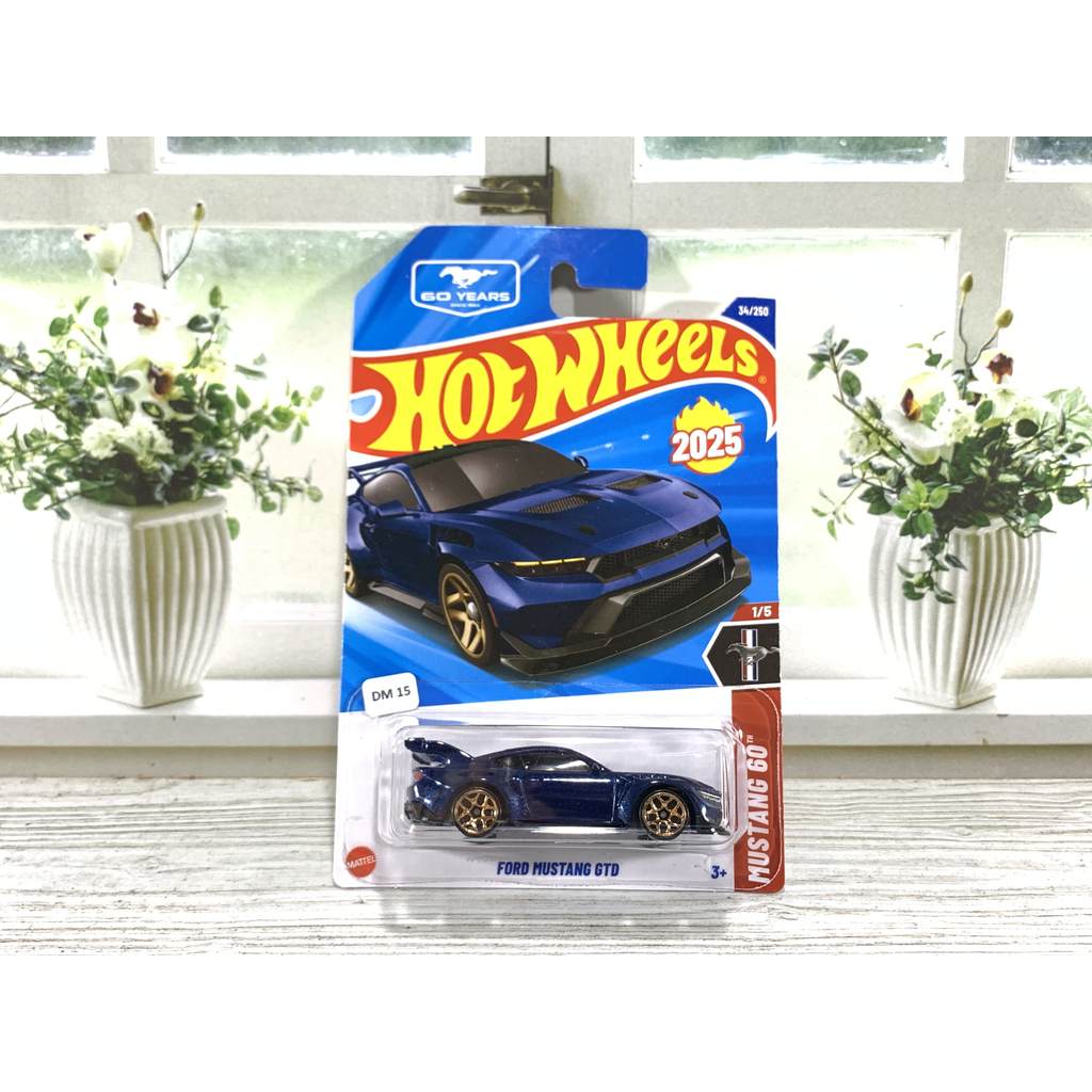 ล้อร้อน FORD MUSTANG GTD BLUE BLUE BLUE DIECAST HOTWHEELS