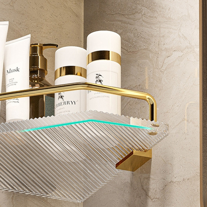 มุมอะคริลิชั้นเก็บของในห้องน้ํา ต่อย-ฟรี มุมห้องน้ําเจลอาบน้ําเครื่องสําอางชั้นเก็บของติดผนัง - รูปที่ 4