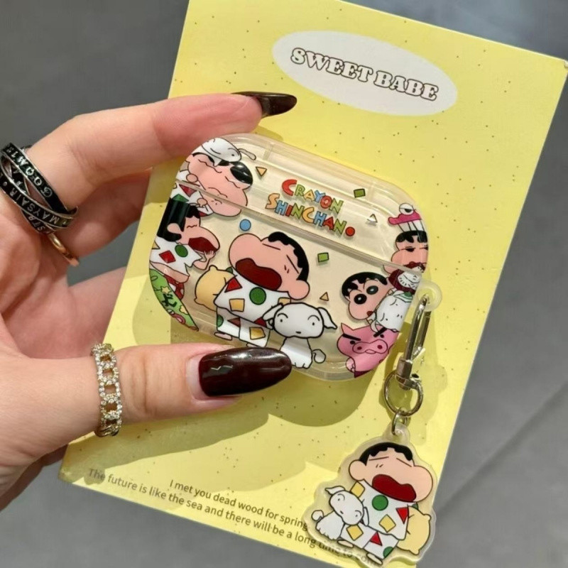 ปาร์ตี้ชุดนอนเครยอนชินจัง AirPodsPro3 เคส AirPods 4/3/1/2 หูฟัง Apple ฝาครอบป้องกัน AirPodsPro2