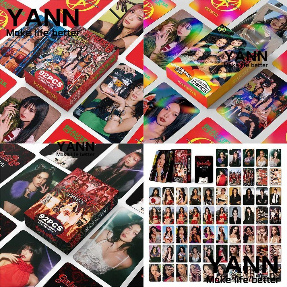 YANN 92/124 ชิ้น KATSEYE การ์ดรูปถ่าย Lomo, BEAUTIFULCHAOS MANON MEGAN KATSEYE อัลบั้ม LOMO การ์ด, L