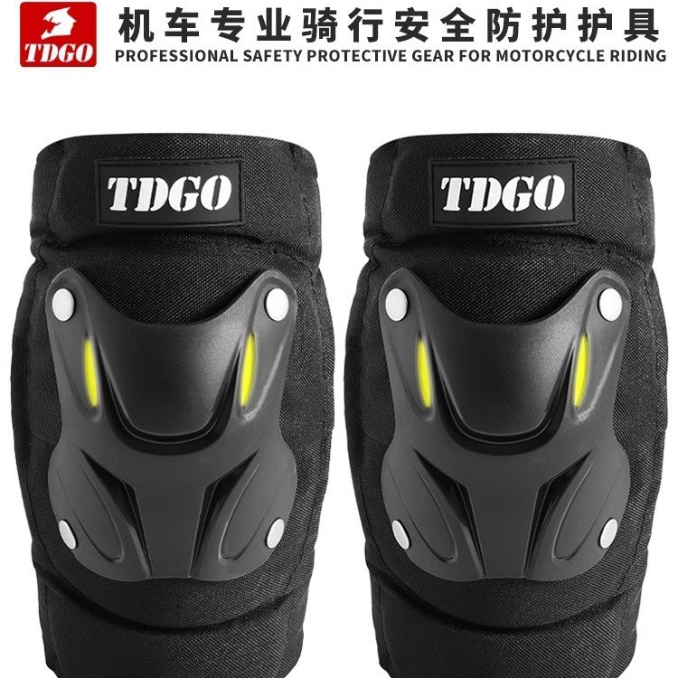 TDGO สนับเข่ารถจักรยานยนต์ข้อศอก Pads ผู้ชายผู้หญิง Four Seasons ขี่รถจักรยานยนต์ Windproof Shock-pr