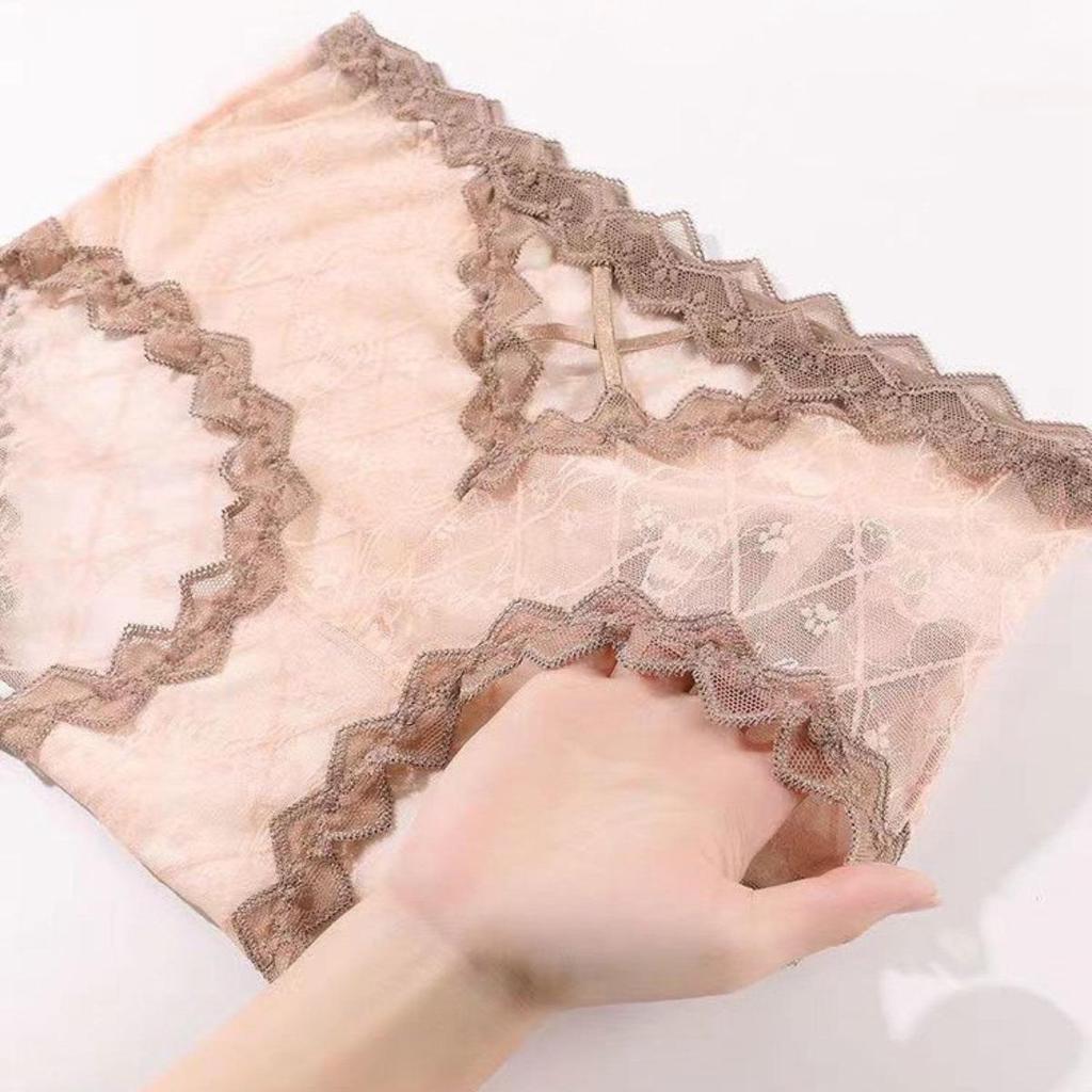 💗แพ็ค 5 ตัว💗กางเกงชั้นใน สตรี กางเกงใน ลูกไม้ ผู้หญิง ผ้าลูกไม้ซีทรูนุ่มบางเบา เซ็กซี่ ระบายอากาศดี ไม่อับชื้น มี 5 สี - รูปที่ 5
