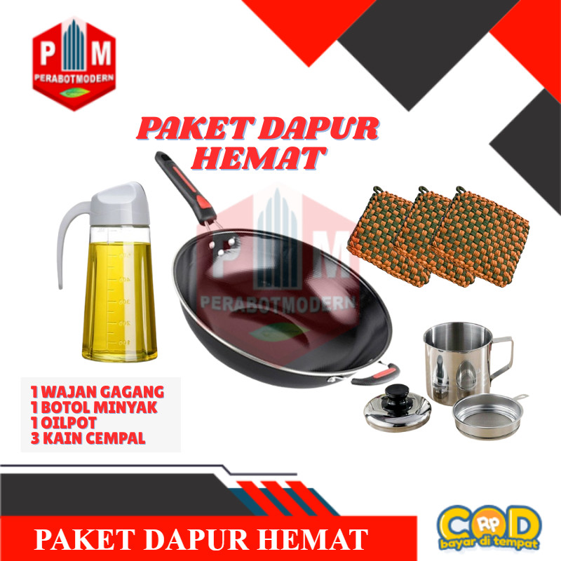 Handle Pan Plus Oilpot และขวดน้ํามันฟรีผ้า Cempal 3 ผืน