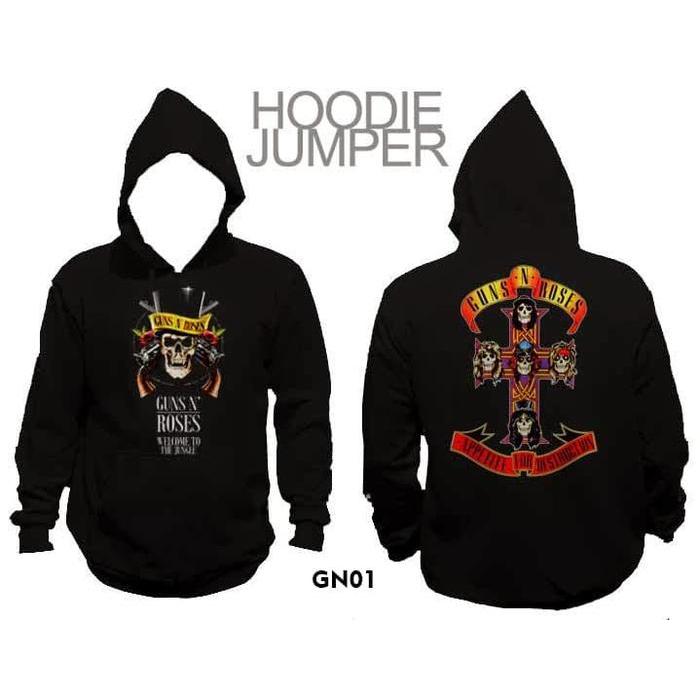 🦏 【Boxy Hoodie】 Jaket guns n roses band hoodie jumper M-3XL