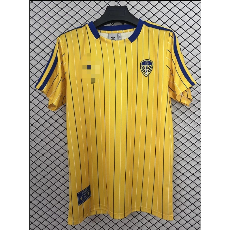 2025-26 Leeds United Retro Yellow Fan Football Jersey S-4XL
