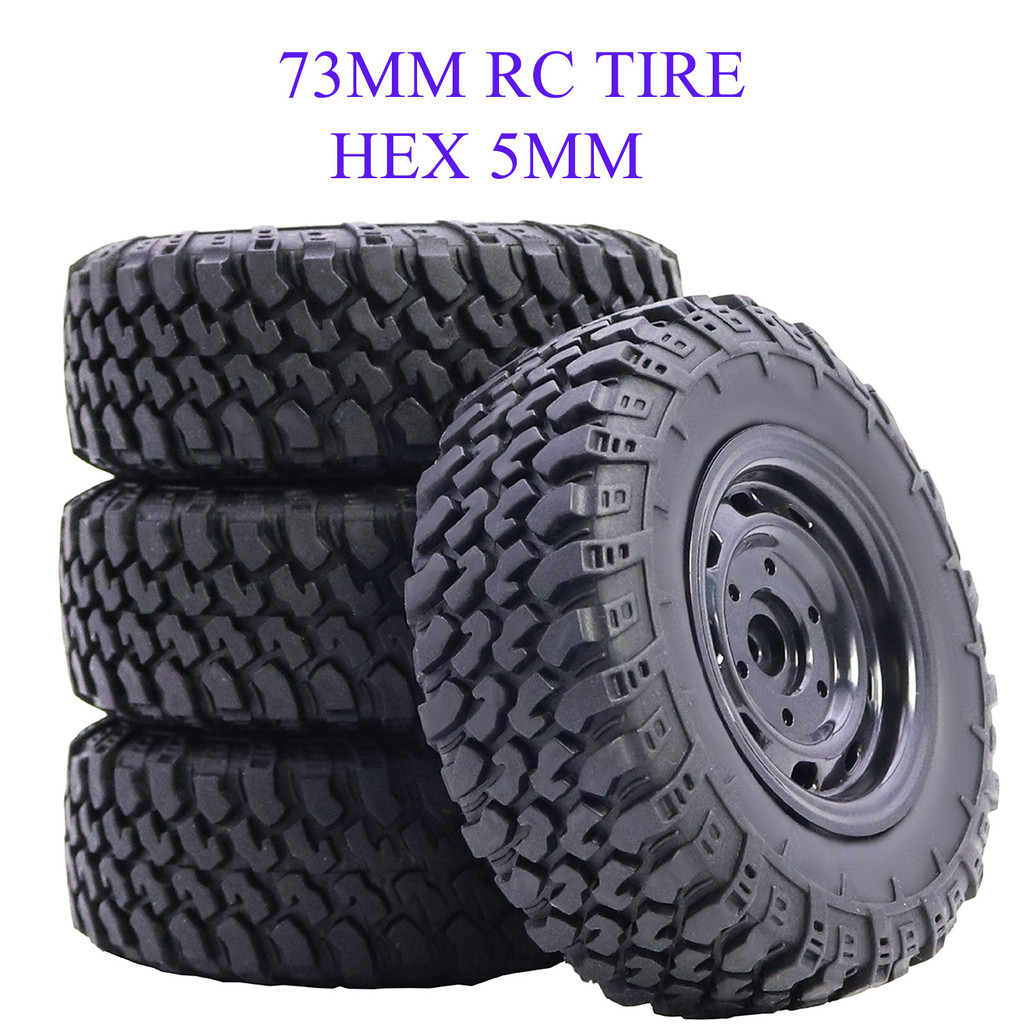 MN82S 73 มม.*28 มม.5 มม.Hex ล้อยางสําหรับ RC รถออฟโรด MN99S MN98 MN99 MN82 MN78 MN168 WPL C24-1 B36 