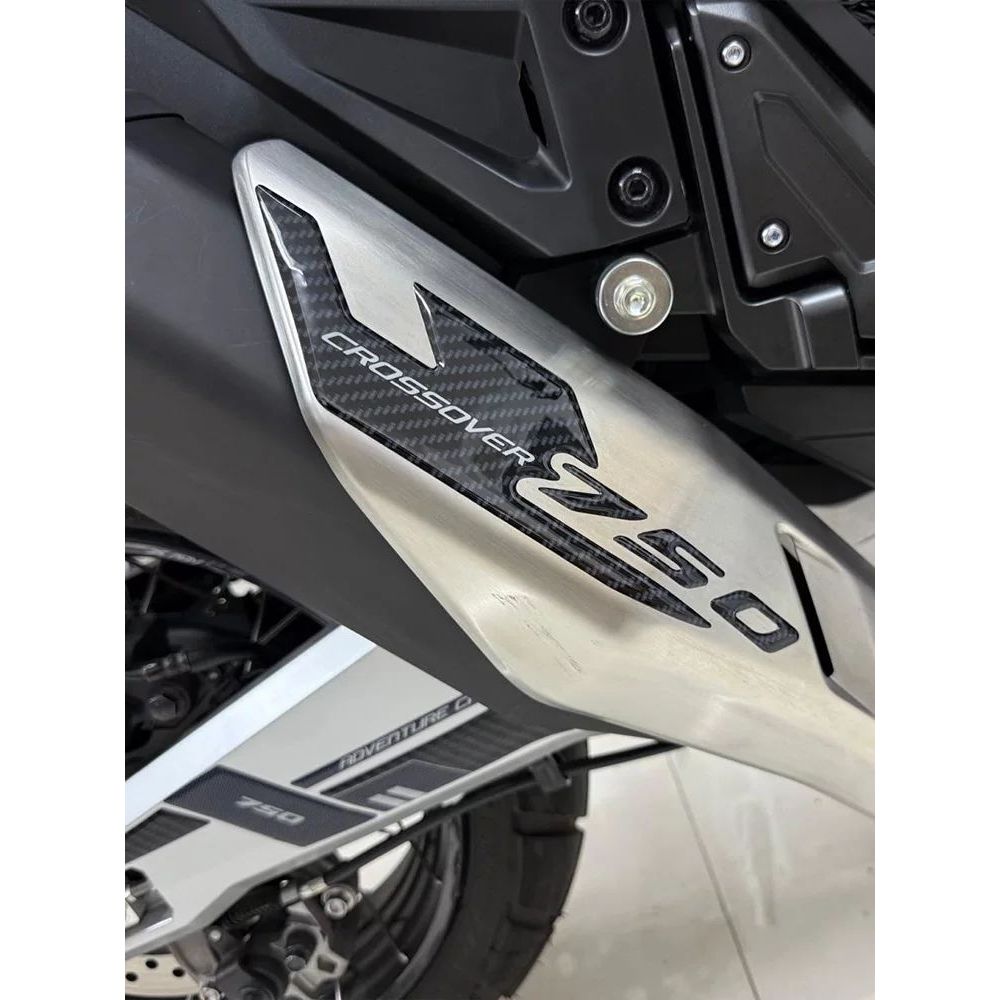 HONDA scooter stickers, X-ADV750 motorcycle exhaust pipe carbon fiber decorative stickers, resin mat