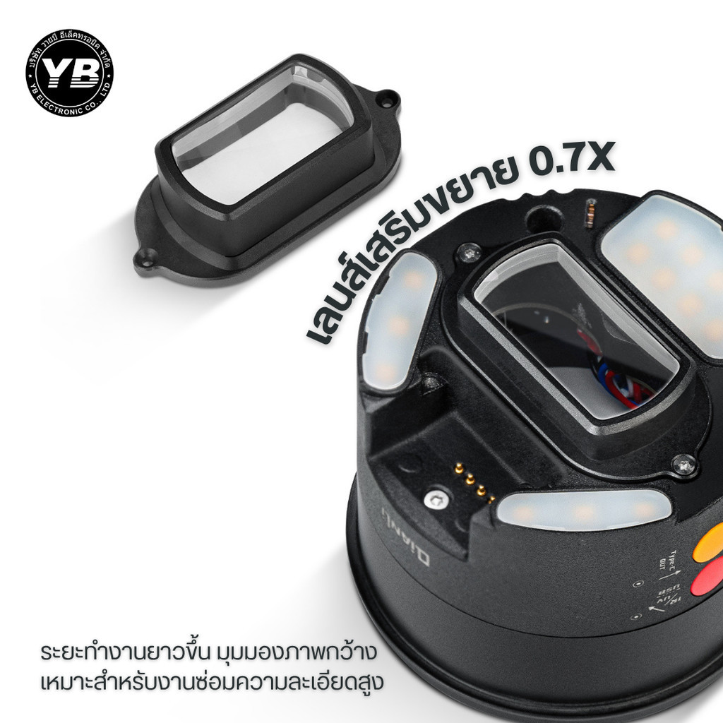 QIANLI 0.7X เลนส์เสริมยกสูง รองรับกล้องตระกูล QianLi Gorilla 6558 Scope/Trinocular Microscope Series