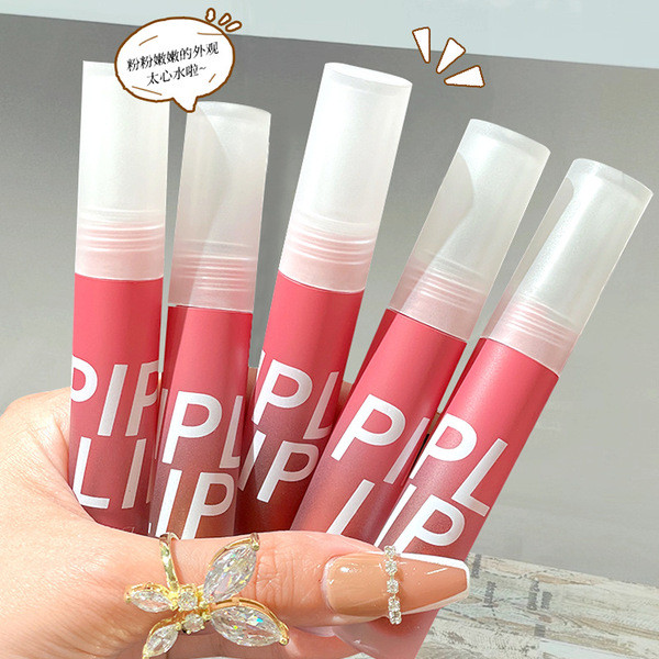 ลิป 4u2 ลิปสติก ลิปกลอส ลิปกันน้ํา P PIPL Lip Gloss Velvet Matte Matte Student Style Niche Brand Not