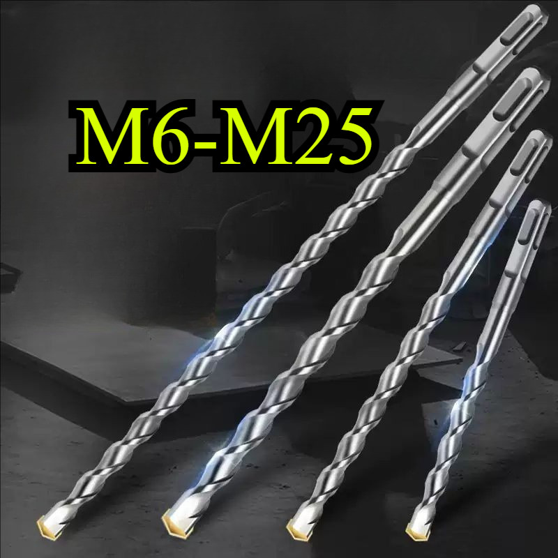 จัดส่งรวดเร็วSquare Shank Chrome Steel Impact Bit Extended Cement Bit Wall Bit M6-M25 (YS-MB) (Y5)