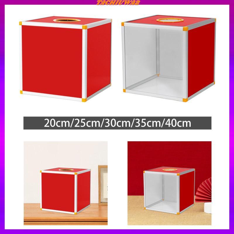 [Tachiuwa2] Lucky Draw Box Square Raffle Ball Game Box Card Ball Storage Container,Lottery Box Raffl