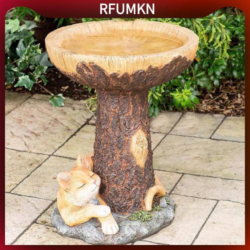 [rfumkn] Bird Bth Resistnce Bird Bth Feeder Birdbth Try สําหรับ Grden Yrd Ptio Lwn Decortions กลางแจ