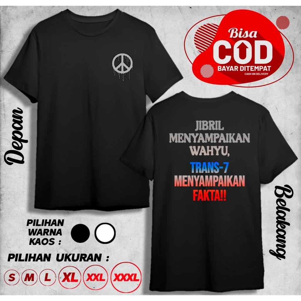 JIBRIL เสื้อยืด RAISING WAHYU TRANS 7 RAISING FACTS DB