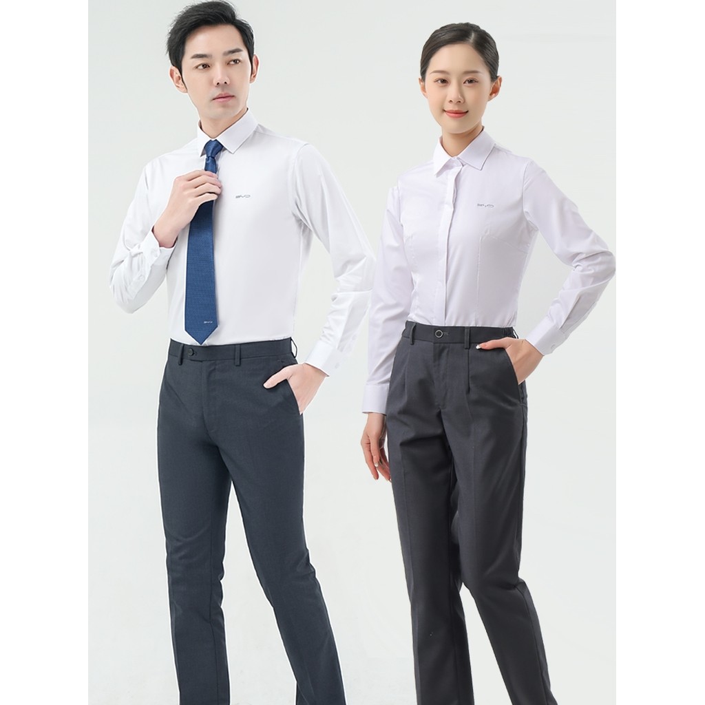 เสื้อเชิ้ต BYD Dynasty Ocean สีขาว สะดวกในการสวมใส่ จาก E Net 4S Store