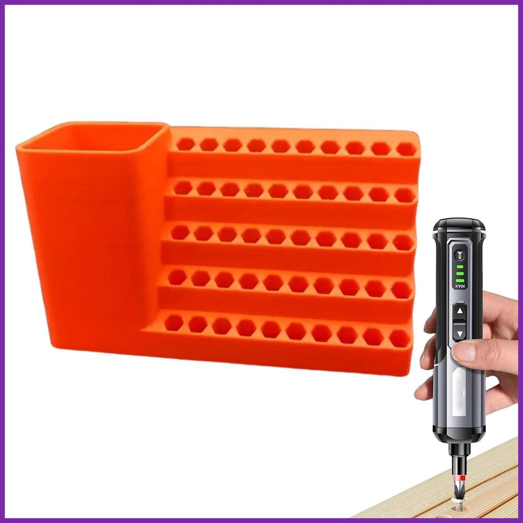Hex Shank Bit Storage Heavy-Duty Hex Bit Storage Organizer เครื่องมือไฟฟ้าสิ่งที่แนบมาองค์กร Solutio