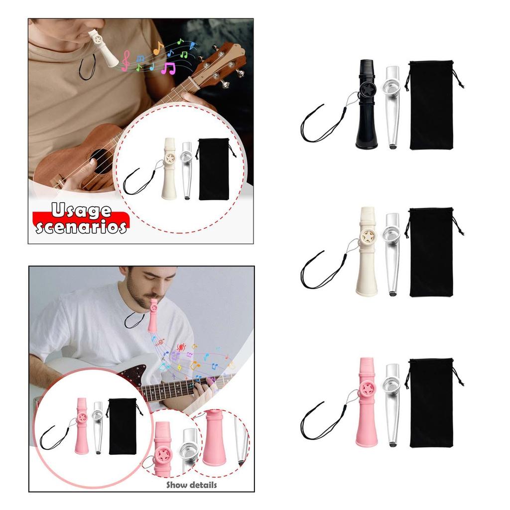 [Qklmdt] Kazoo ขลุ่ย Kazoo เครื่องดนตรี Wind Kazoo เครื่องดนตรี Kazoo Music ของเล่นทําจากผ้าโลหะ PP 