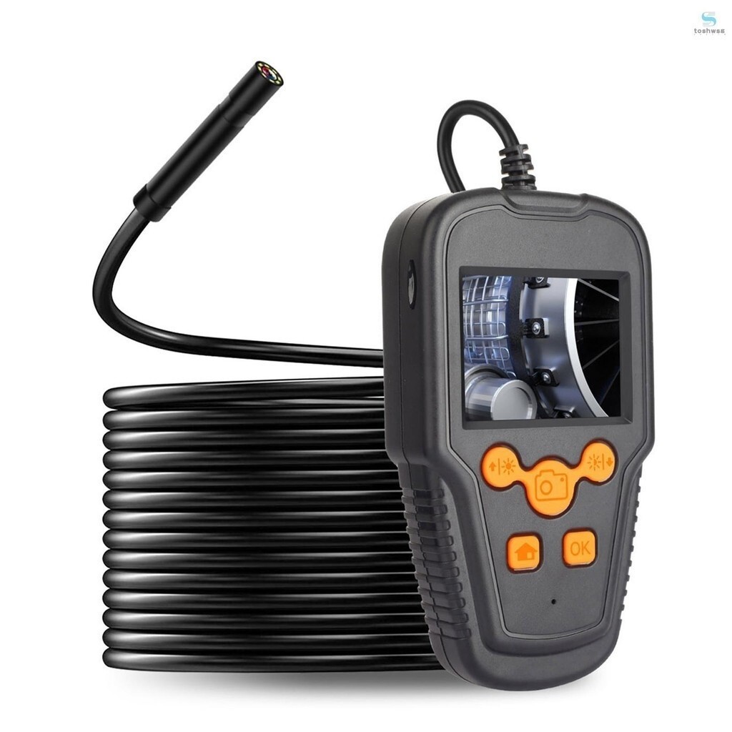 topshowm1Endoscope Camera 2.4 Inches LCD Screen 1080P High Definition 8mm Lens IP68 Handheld Endosco